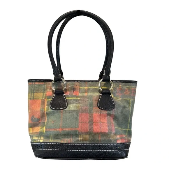 Dooney & Bourke Madras Plaid 
Ladybug Satchel - Picture 2 of 15